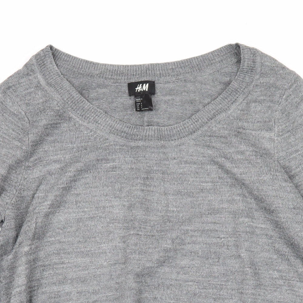 Womens UK Size S H&M Grey Pullover Jumper