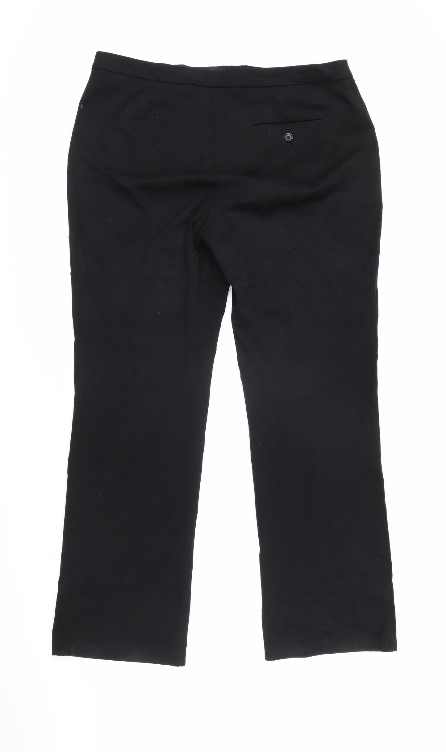 Womens UK Size 14 Marks and Spencer Regular Fit  Black Trousers