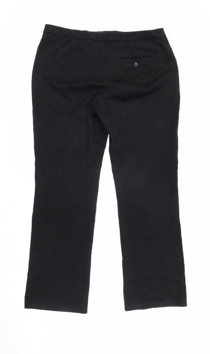 Womens UK Size 14 Marks and Spencer Regular Fit  Black Trousers