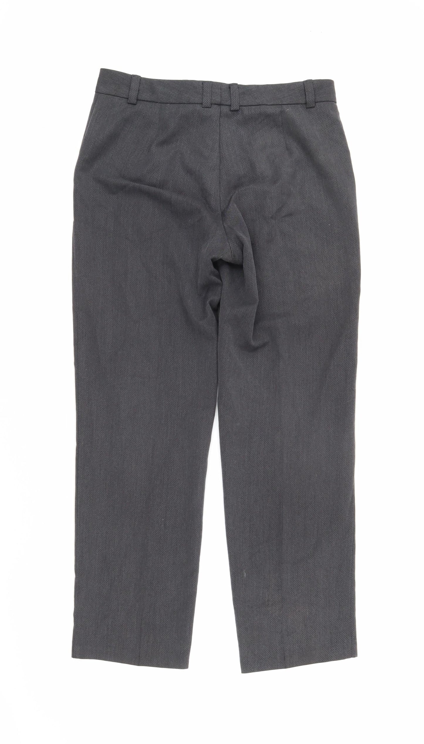 Womens UK Size 10 Marks and Spencer Regular Fit  Grey Trousers