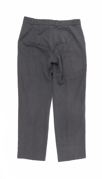 Womens UK Size 10 Marks and Spencer Regular Fit  Grey Trousers