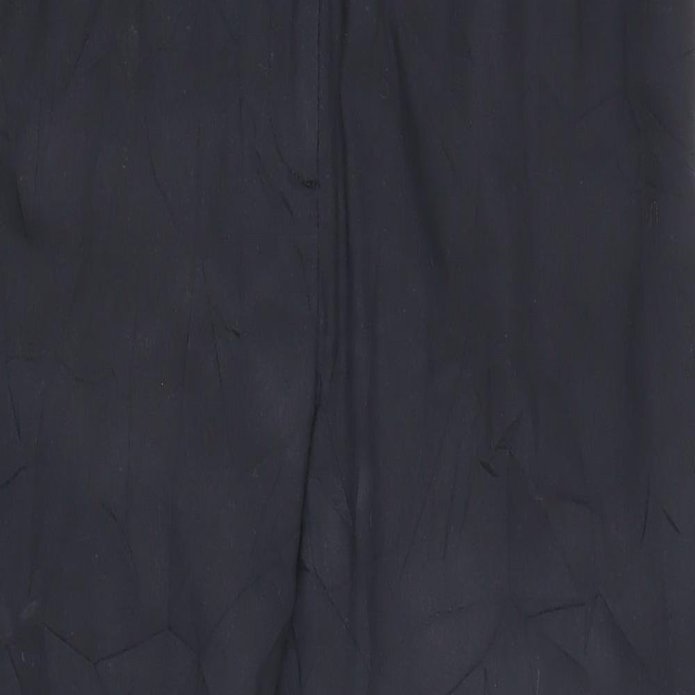 Finery Womens Black Cotton Trousers Size 14 L24 in Regular Zip