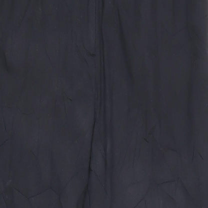 Finery Womens Black Cotton Trousers Size 14 L24 in Regular Zip