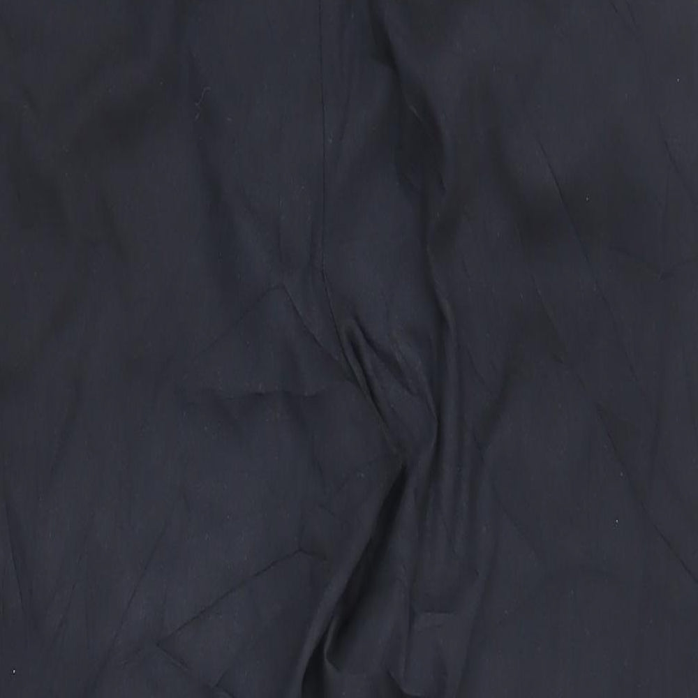 Finery Womens Black Cotton Trousers Size 14 L24 in Regular Zip