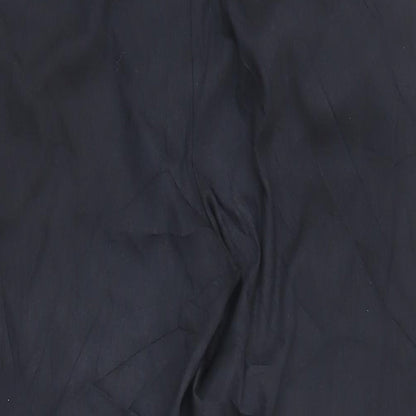 Finery Womens Black Cotton Trousers Size 14 L24 in Regular Zip