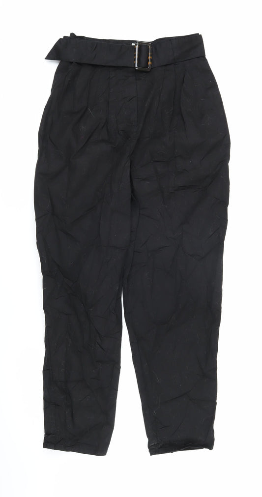 Womens UK Size 8 ASOS Regular Fit  Black Trousers