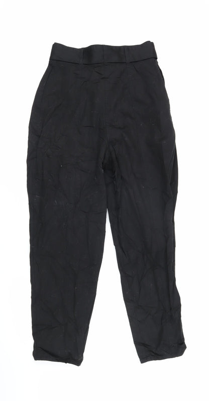Womens UK Size 8 ASOS Regular Fit  Black Trousers