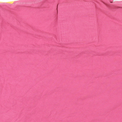 NEXT Mens Pink Colourblock 100% Cotton Polo Size XL Collared Button - Sand Ford 21