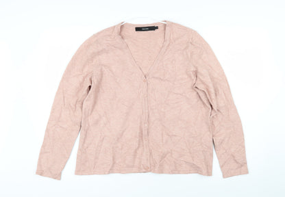 Womens UK Size L Vera Moda Pink Cardigan Jumper