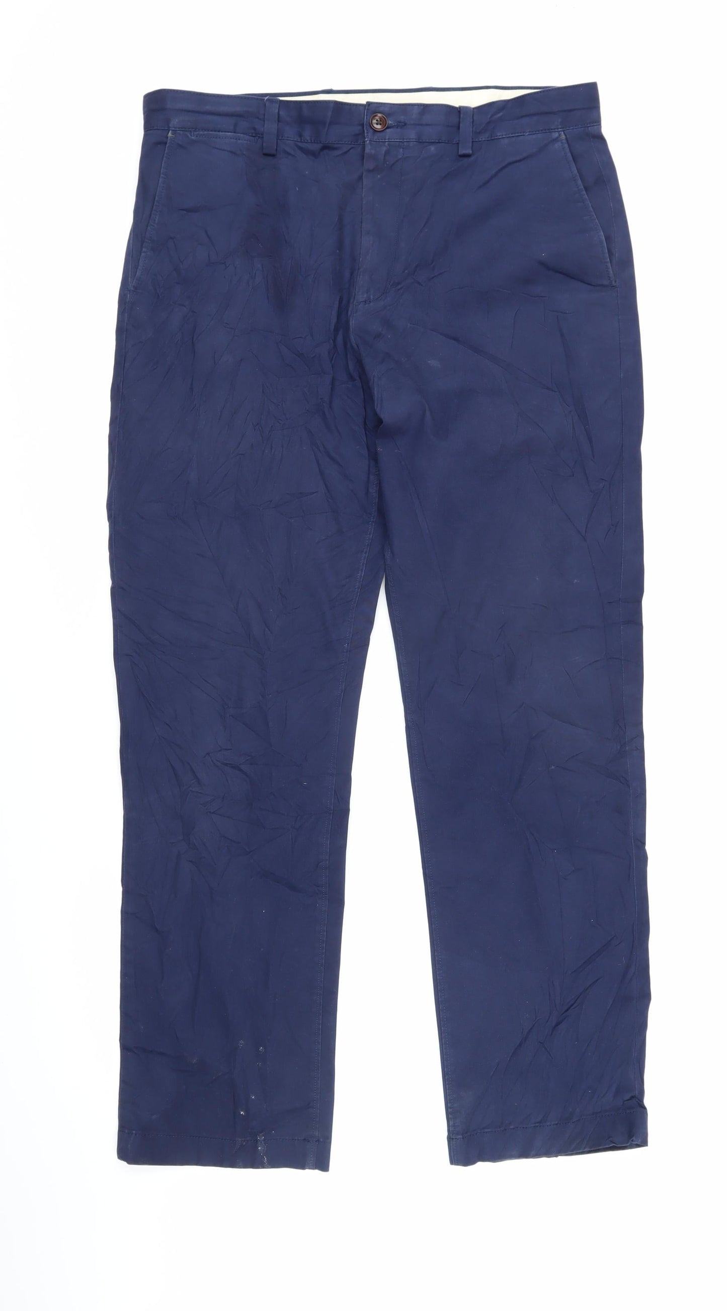 Womens UK Size 34 John Lewis Regular Fit  Blue Trousers