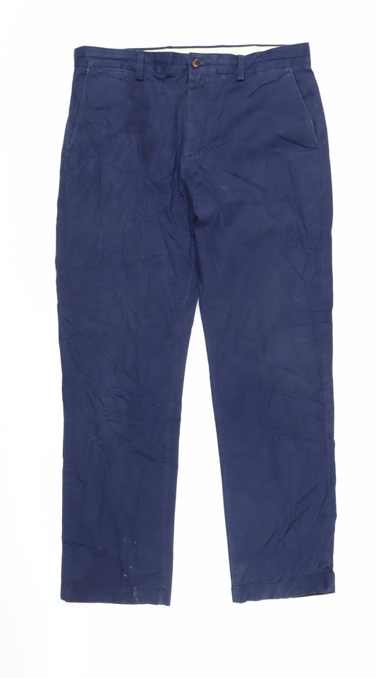 Womens UK Size 34 John Lewis Regular Fit  Blue Trousers