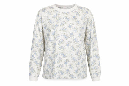 NBS Womens Multicoloured Floral Polyester Basic T-Shirt Size M Round Neck