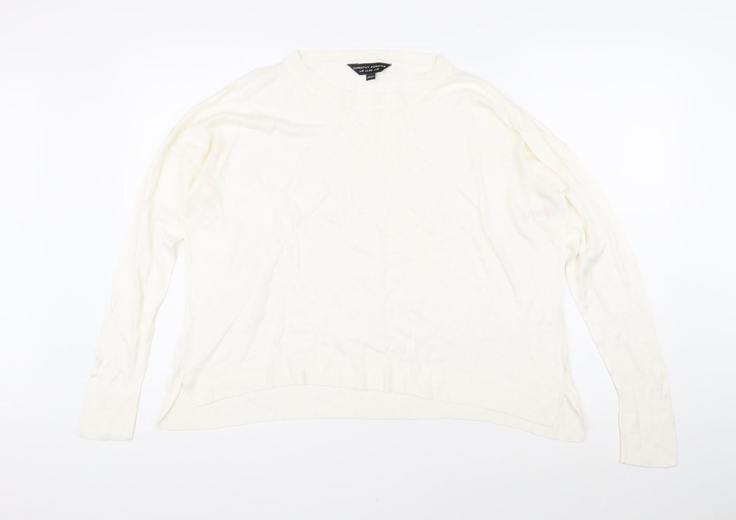 Womens UK Size 12 Dorothy Perkins Ivory Pullover Jumper