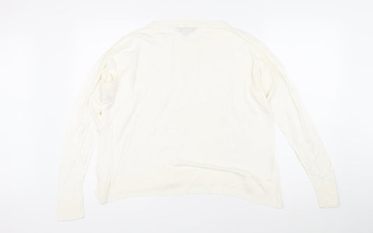 Womens UK Size 12 Dorothy Perkins Ivory Pullover Jumper