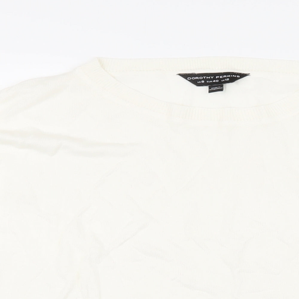 Womens UK Size 12 Dorothy Perkins Ivory Pullover Jumper