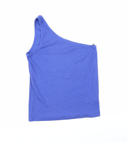 Womens UK Size 16 Marks and Spencer Blue Basic T-Shirt