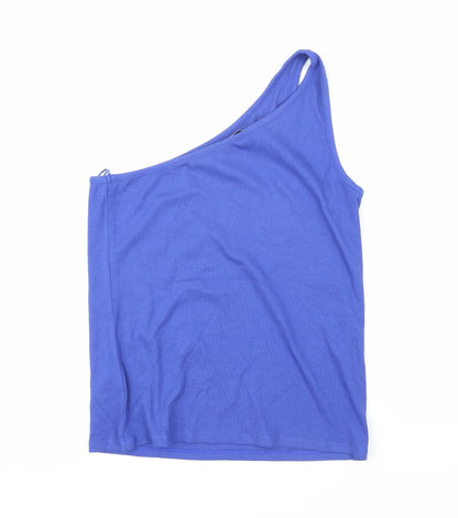 Womens UK Size 16 Marks and Spencer Blue Basic T-Shirt