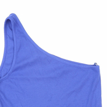 Womens UK Size 16 Marks and Spencer Blue Basic T-Shirt