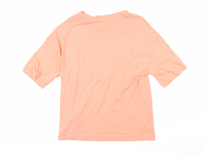 Womens UK Size 8 Marks & Spencer Orange Basic T-Shirt
