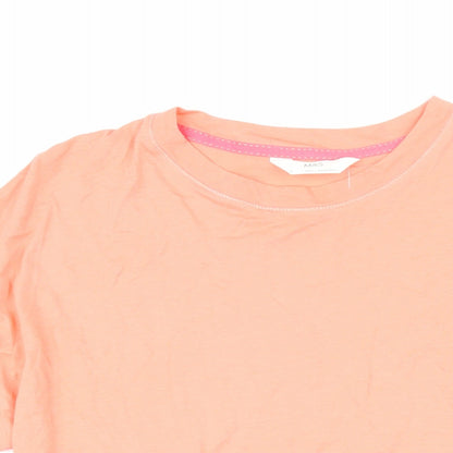 Womens UK Size 8 Marks & Spencer Orange Basic T-Shirt