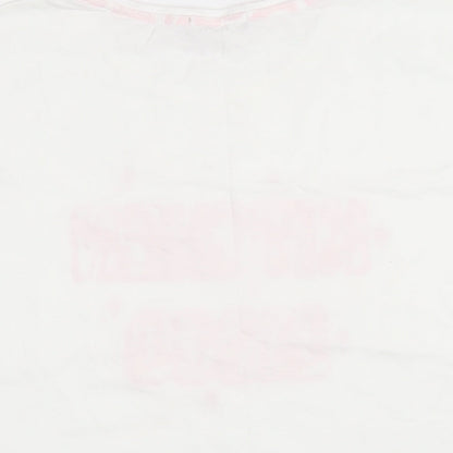 Womens UK Size S New Look White Basic T-Shirt