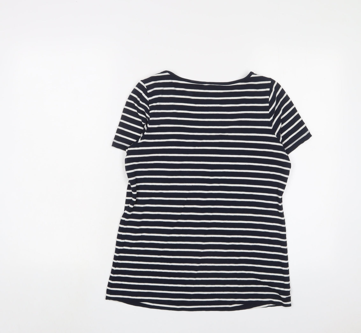 Womens UK Size XS Seraphine Blue Basic T-Shirt