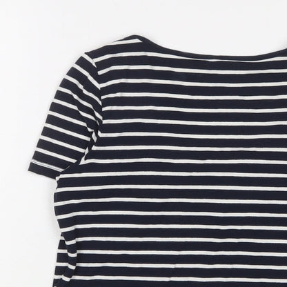 Womens UK Size XS Seraphine Blue Basic T-Shirt