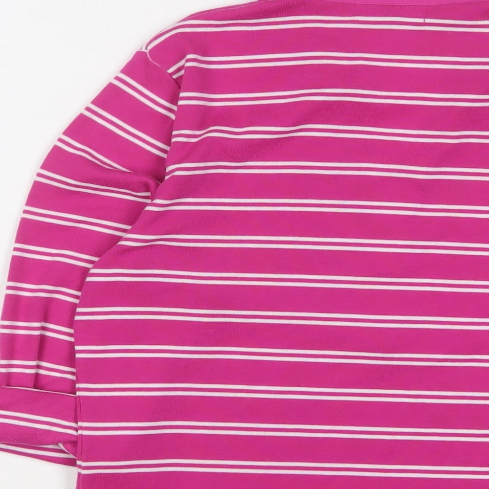 Womens UK Size S First Avenue Pink Basic Polo
