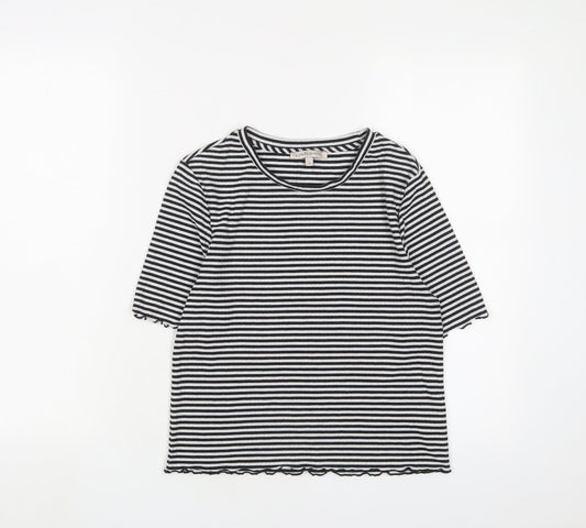 Womens UK Size 14 Limited Edition Black Basic T-Shirt