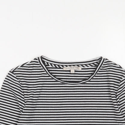 Womens UK Size 14 Limited Edition Black Basic T-Shirt