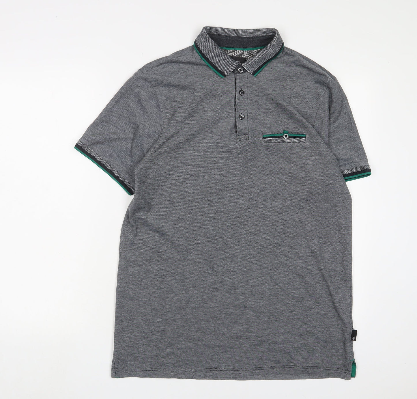 Burton Mens Red Polyester Polo Size M Collared Button