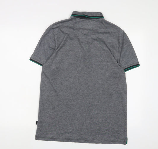 Burton Mens Red Polyester Polo Size M Collared Button