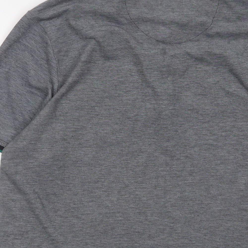 Burton Mens Red Polyester Polo Size M Collared Button