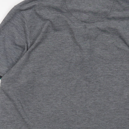 Burton Mens Red Polyester Polo Size M Collared Button