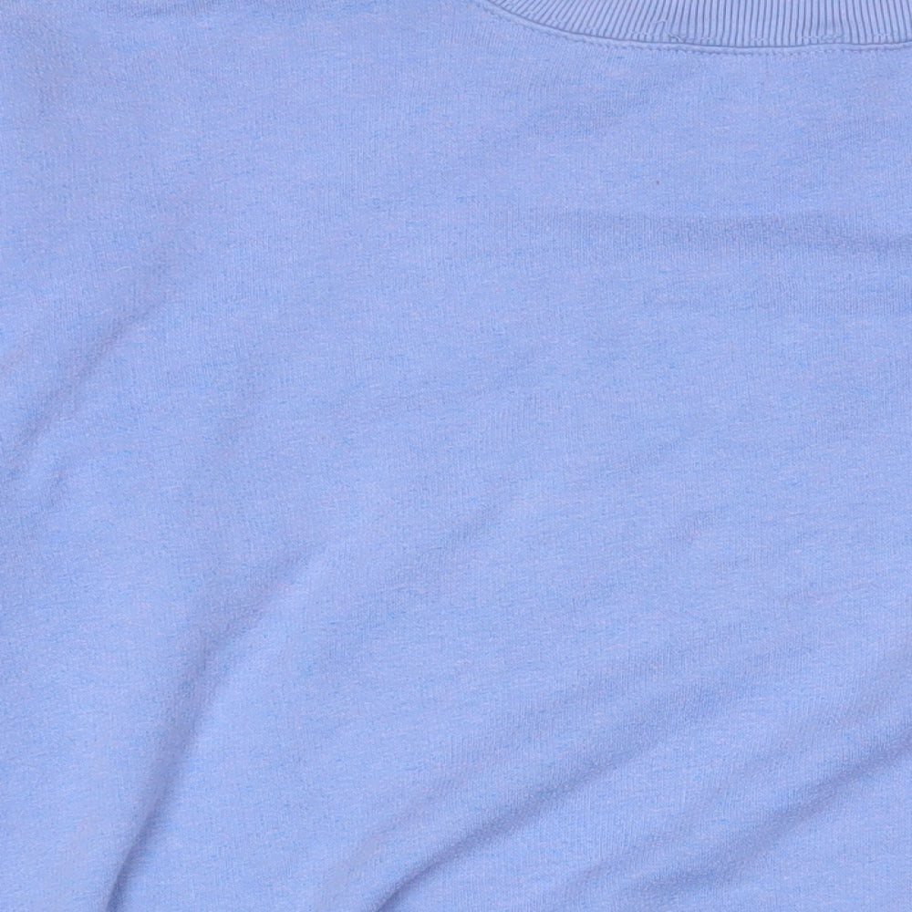 Daisy Street Womens Blue Cotton Pullover Sweatshirt Size 8 Pullover - Los Angeles