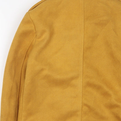 Quiz Womens Yellow Jacket Size 6 Zip