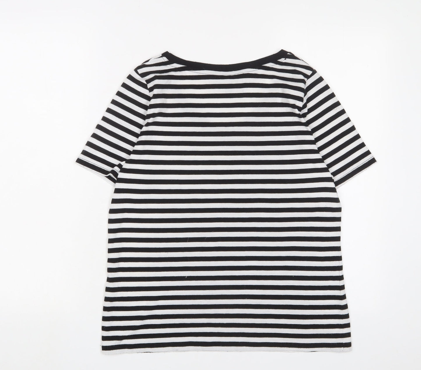 Womens UK Size 12 New Look Black Basic T-Shirt
