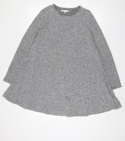 Glamorous Womens Grey Polyester A-Line Size S Crew Neck Pullover