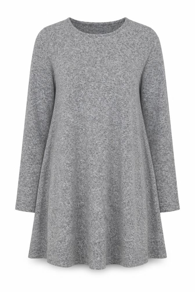 Glamorous Womens Grey Polyester A-Line Size S Crew Neck Pullover
