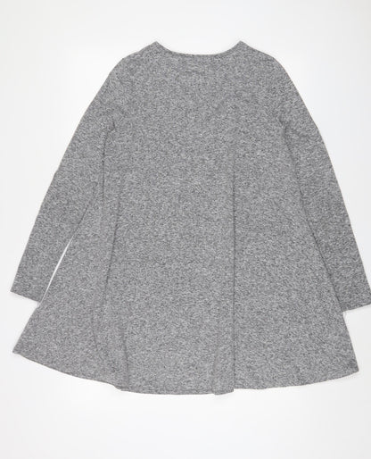 Glamorous Womens Grey Polyester A-Line Size S Crew Neck Pullover