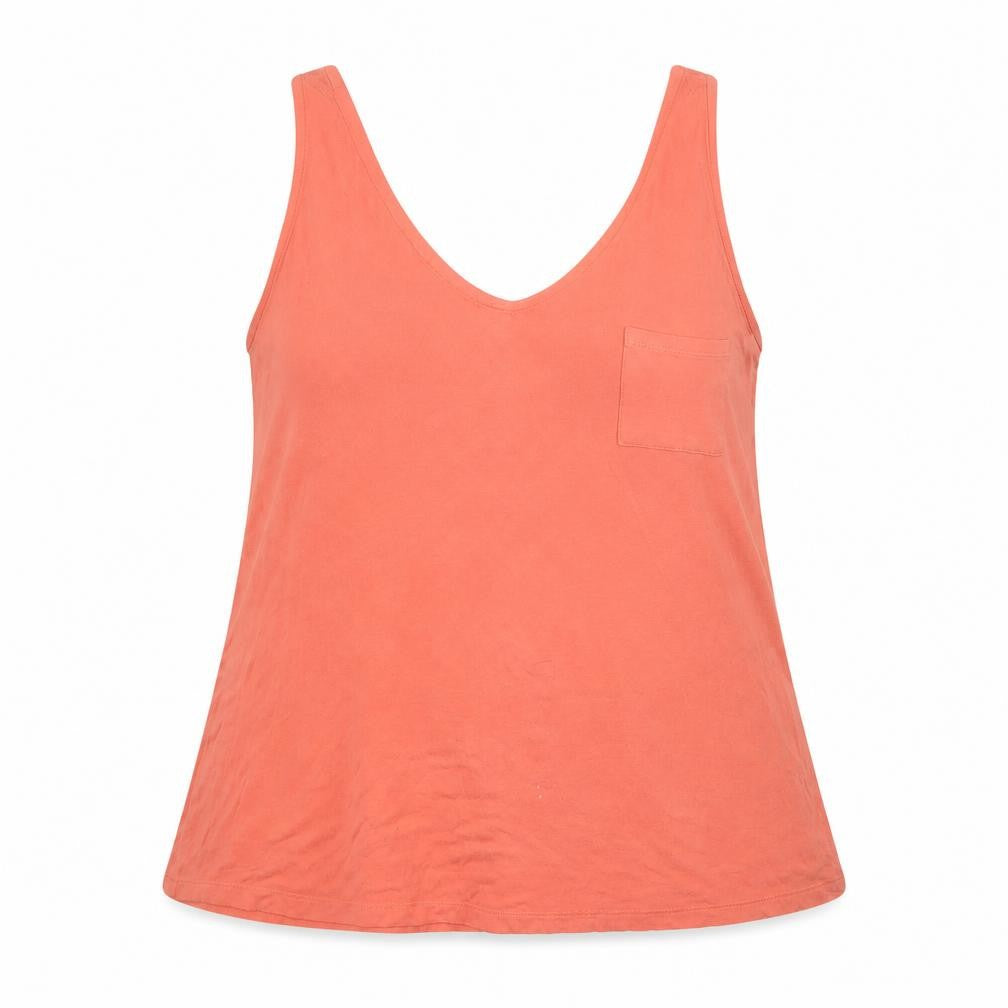 Womens UK Size 12 Warehouse Orange Basic Tank