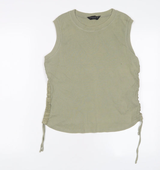 Womens UK Size 14 Dorothy Perkins Green Basic Tank