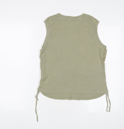 Womens UK Size 14 Dorothy Perkins Green Basic Tank