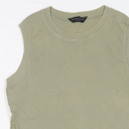 Womens UK Size 14 Dorothy Perkins Green Basic Tank