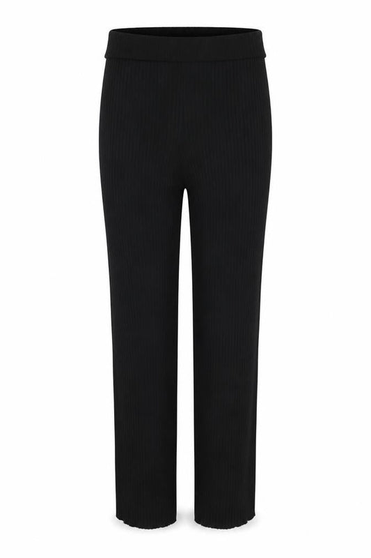 Womens UK Size XL Boohoo Regular Fit Capri Black Trousers