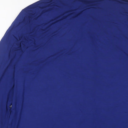 Womens UK Size 12 Marks and Spencer Blue Basic Button-Up