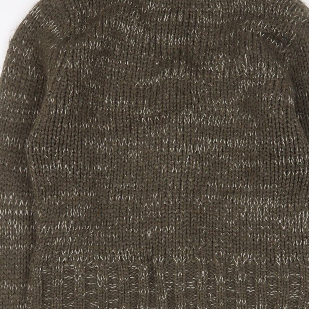 Womens UK Size 10 Brave Soul Green Cardigan Jumper