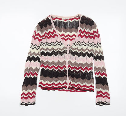 Womens UK Size XS Planet Multicoloured Cardigan Jumper