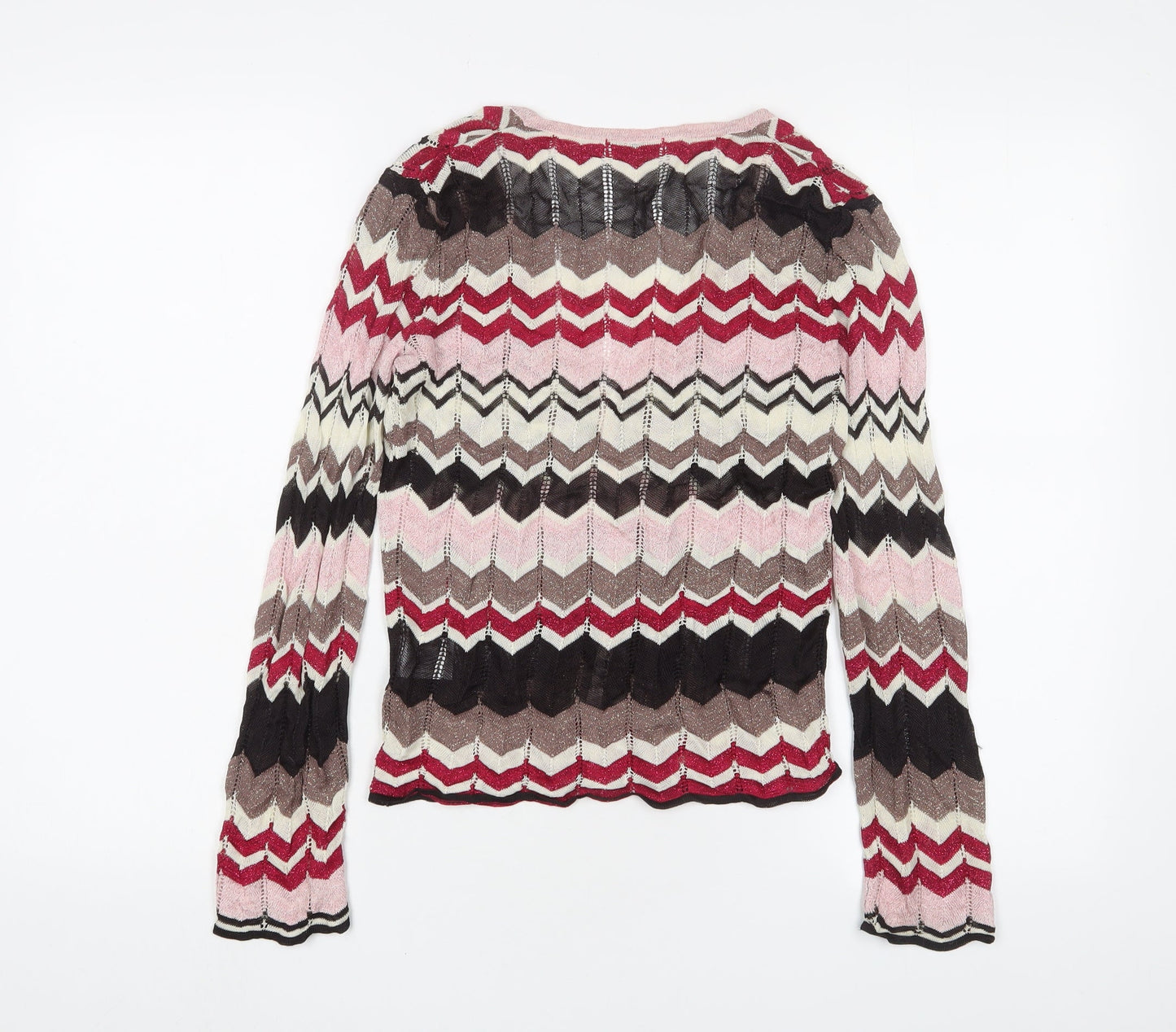 Womens UK Size XS Planet Multicoloured Cardigan Jumper