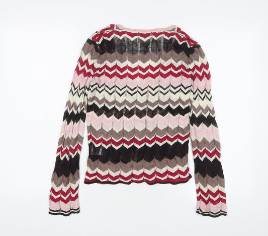 Womens UK Size XS Planet Multicoloured Cardigan Jumper